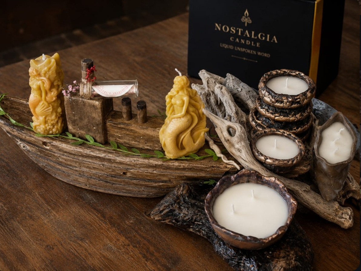 Driftwood Beeswax Flame · 12