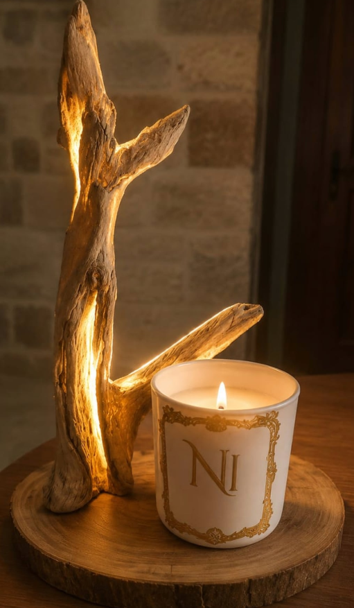 Driftwood Beeswax Flame · 3