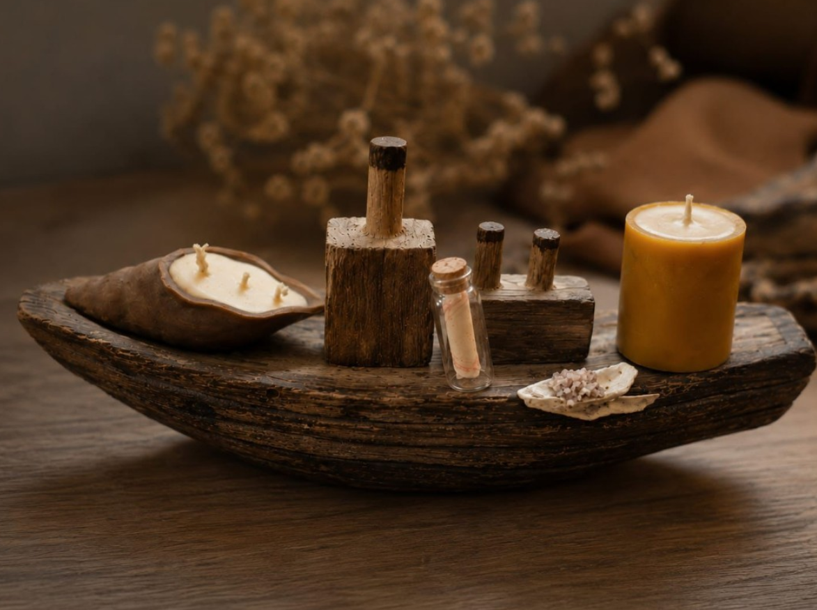 Driftwood Beeswax Flame · 6